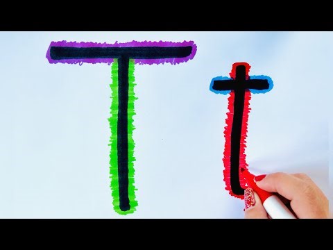 Learn & Color Letter T | Big & Small for Kids 3–5 | Handwriting Practice