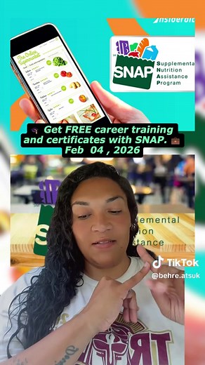 🎓 Get FREE career training and certificates with SNAP. 💼 #snap #training #free #usa
