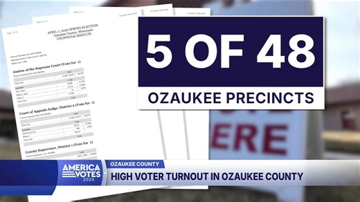 'We show up for democracy': Ozaukee County voter turnout exceeds state average