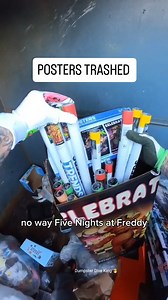 79K views · 1.6K reactions | Hello Kitty and 5 nights Freddy gamer posters trashed!! #dumpsterdiving #hellokitty #gaming | Dumpster Dive King | Facebook