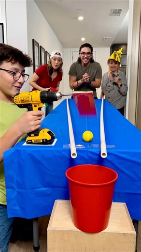 DIY carnival game made with a household tool