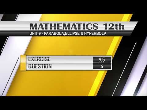 NEW Math 12th EXERCISE 9.5 Q.4 | Parabola,Ellipse and Hyperbola #equation_of_hyperbola