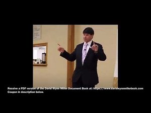 David Wynn Miller For The Lessons Of The Courts Part 1 Of 13
