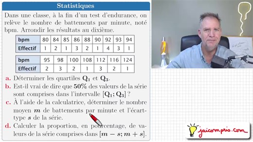 Statistiques : Quartiles, Moyenne et Écart-Type Simplifiés