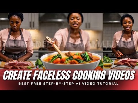 How to Create Faceless Cooking Videos with AI (100% FREE & COMPLETE TUTORIAL)