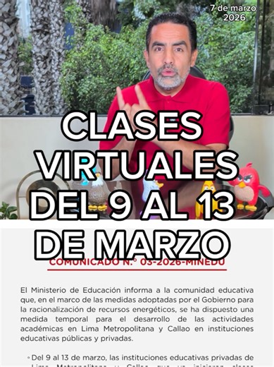 Clases Virtuales del 9 al 13: Teletrabajo o Vacaciones