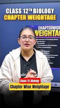 Class 12 Biology Chapter Wise Weightage | CBSE BOARD 2026 | Aarushi Ma'am