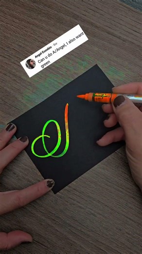 How to write fancy A font calligraphy