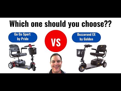 Pride Mobility Go Go Sport Scooter vs. Buzzaround EX by Golden Technologies