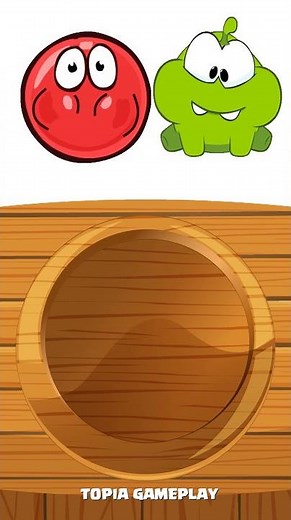 ASMR NOTHING EATING with RED BALL 4 & OM NOM MUKBANG ANIMATION #Shorts