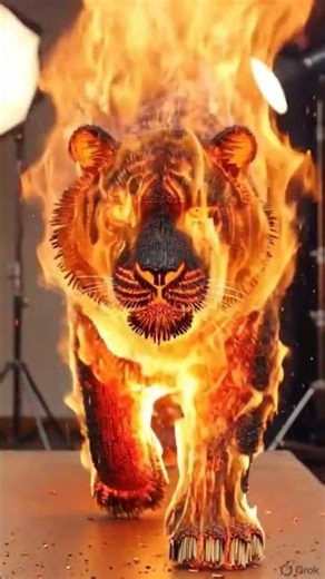 Matchstick Tiger – Incredible Handmade Art #MatchstickArt #TigerArt #HandmadeArt #CreativeArt