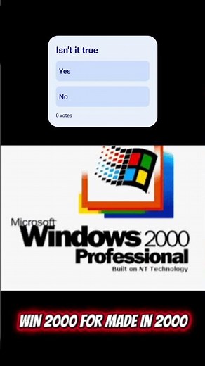 windows 2000 was made in 2000'S