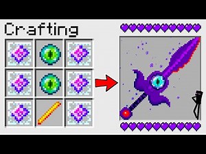 HOW TO CRAFT an ENDERMAN SWORD in Minecraft? SECRET RECIPE *O*