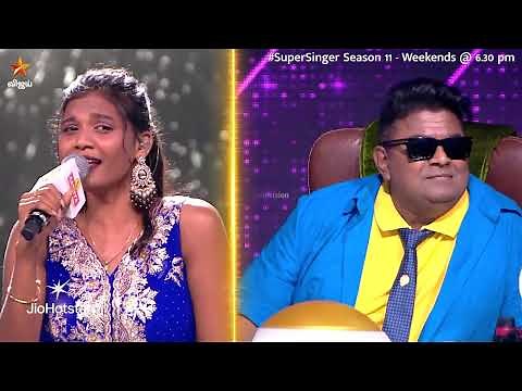 Glimpse of Sangathil Padatha Song by #Thavaseeli🔥🎶| Endrendrum Captain | Super Singer Season 11
