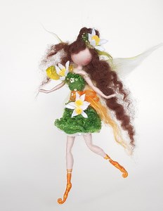 Daffodil Fairy Elf Angel Needle Felted Unique Waldorf Inspired - Etsy