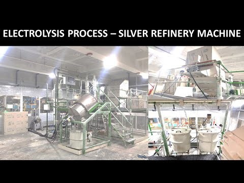 ELECTROLYSIS PROCESS-SILVER REFINERY MACHINE