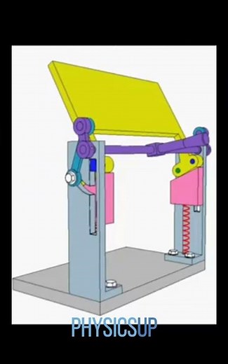 Mechanical engineering - mechanical mechanisms - animation 3D - 0704