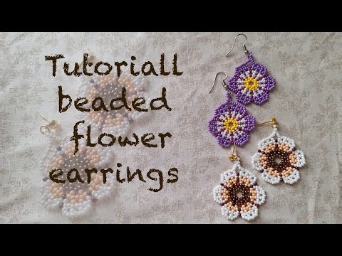 Beaded Flover Earrings: DIY Tutorial