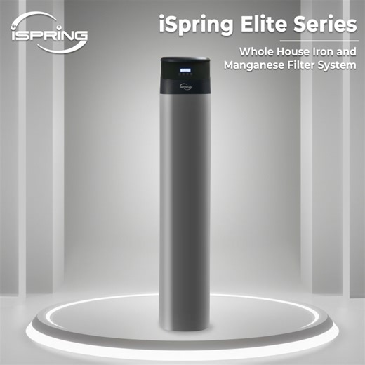 iSpring Elite Series Whole House Iron, Manganese, and Hydrogen Sulfide Reducing Water Filtration System