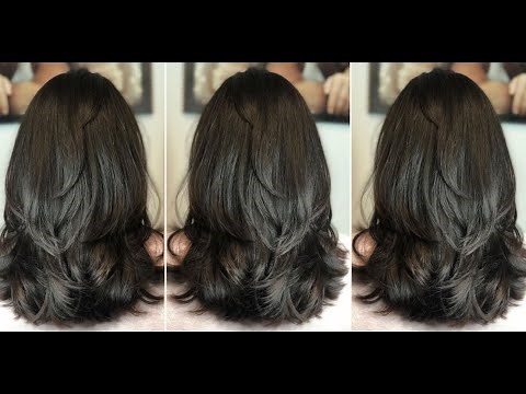 Simple & Quick Medium Length Layered Haircut Tutorial Women | Perfect Layers Haircut