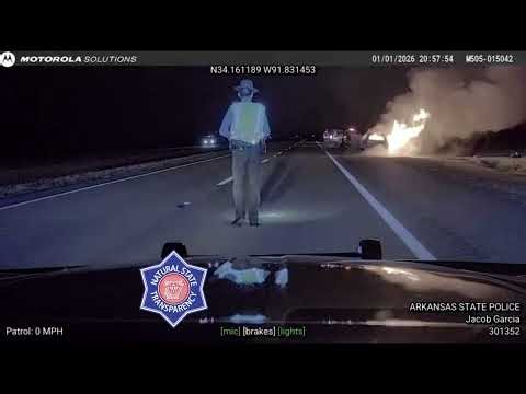 Auto Fire US-65/Noble Lake Jefferson Co Arkansas State Police Troop E, Traffic Series Ep. 1895