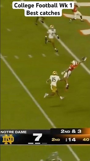 College Football 2025: The best catches of Week 1 #shorts #football #highlights