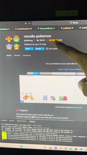 VS Code extension | Pokemon version #vscode #pokemon #extension