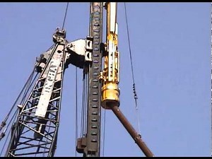 Loading and Driving a 30 metre long Pile at the Hamilton Marine Discovery Centre