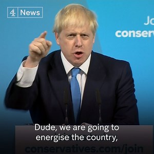 "Dude, we are going to energise the country." Boris Johnson rallies his party members after he is announced as the new Conservative Party leader. | Channel 4 News
