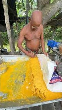 100-year-old, Process of Making fried Chana" Chur.#shortsvideos