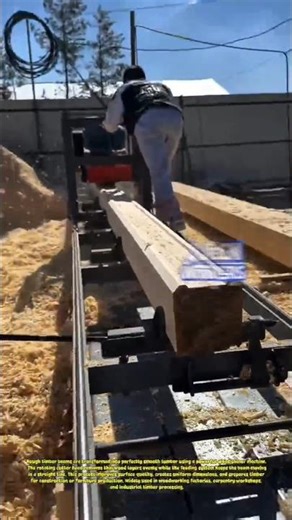 Insane Wood Planer Machine Process! Perfect Timber Finish