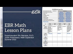 EBR Math Lesson Plans Overview