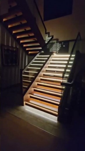 DIY Stair Lighting with LED Strip | Motion Sensor Step Lights Setup