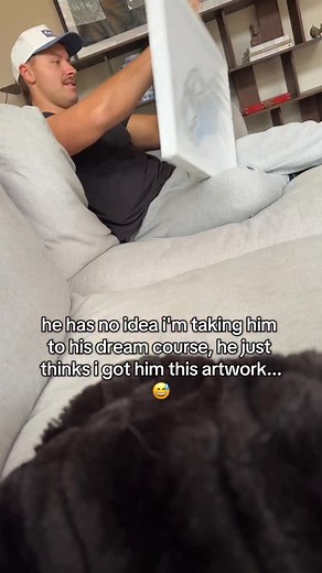 the way he was so grateful just for the print 🥹 #golfcourseprints #golf #boyfriendgift #golfgift #golflovers | Golf Course Prints