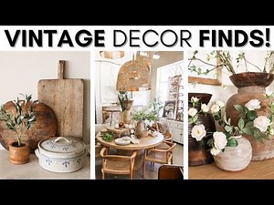 THRIFT AND ANTIQUE SHOP WITH ME || HOME DECORATING IDEAS AND TIPS || CREATING A COZY CURATED HOME