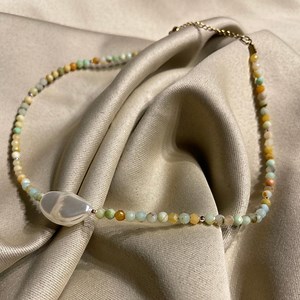 Collier de luxe en pierre naturelle - Pièce de créateur faite main - Etsy France