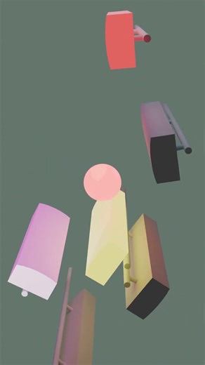 Satisfying 3D Geometry Loop #blender #animation #asmr