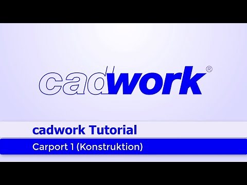cadwork Tutorial 2020 17 1 Carport Konstruktion