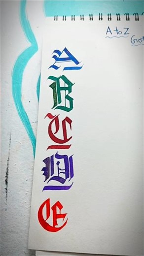 Gothic Alphabets series #gothic #handwriting #lettering