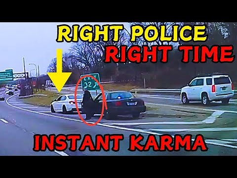 Police Pull Over Gone Wrong! Brake Check Leads to Road Rage