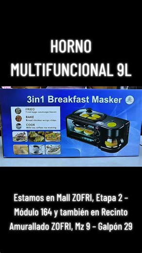 💥HORNO MULTIFUNCIONAL 3EN1 💥 PRECIO: 27.900 Estamos en Mall ZOFRI, Etapa 2 – Módulo 164 y también en Recinto Amurallado ZOFRI, Mz 9 – Galpón 29 📲 Escríbenos por WhatsApp: 56 9 7617 4508 💬 #ofertasimperdibles #tiktokventas #parati #desayuno #horno