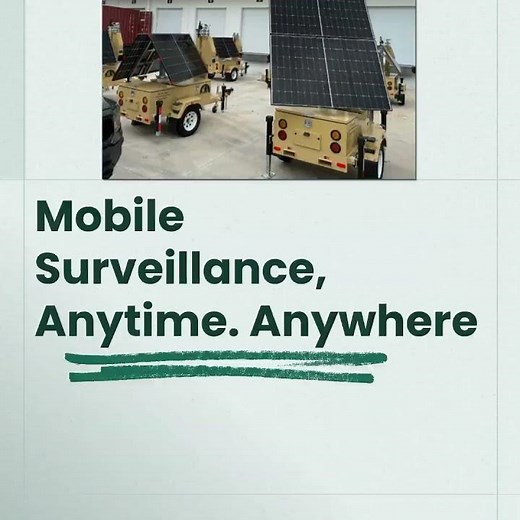 Mobile Security Camera Trailer – Solar Powered Surveillance for Construction & Commercial Sites