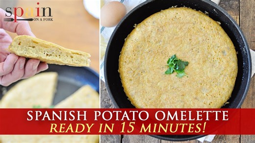 Spanish potato omelette in 15 minutes