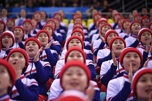North Korea's cheerleaders arrive at 2018 Winter Olympics