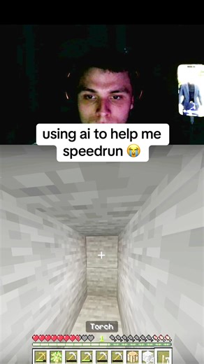 why he flirting with me 😭 #ai #minecraft #speedrun #fyp #stream | ai minecraft