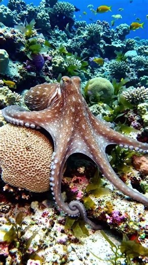 🐙 AMAZING OCTOPUS — The Master of the Coral Reef! 🌊