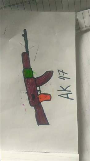✏️ AK-47 Drawing | Simple Gun Drawing for Beginners🎨 AK-47 Drawing Made by Hand | Easy Drawing Tutor