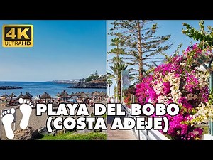 Playa de El Bobo 4K Walking Tour - Discover the Beauty of Costa Adeje