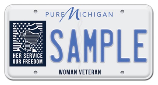 Michigan unveils new license plate honoring women veterans