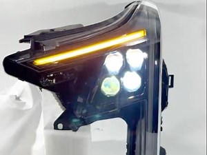 24-25款凯迪拉克CT5矩阵动态激光大灯 解锁动态灯语全新透镜动态扫描模式灯光高低自检LED流水转向 整车8透镜 实现4近8远灯光组合一组矩阵远光炮一组黄激光